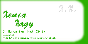 xenia nagy business card
